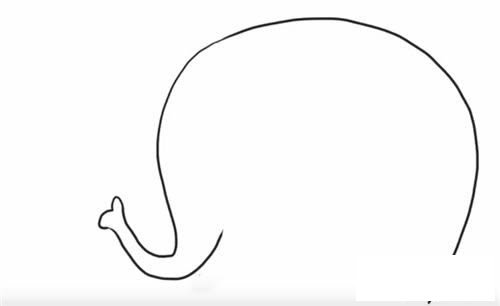 大象简笔画图片