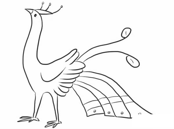 怎么画孔雀简笔画步骤教程