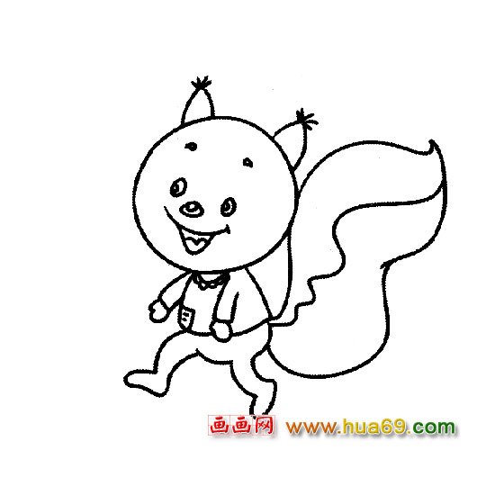 简笔画│生气的小松鼠3