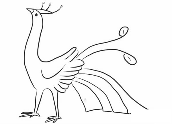 怎么画孔雀简笔画步骤教程