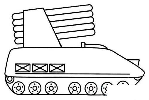 自行火炮简笔画图片
