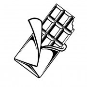 巧克力食物简笔画步骤图片大全三