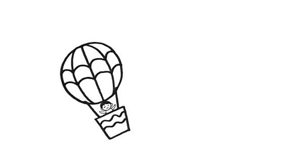 热气球简笔画