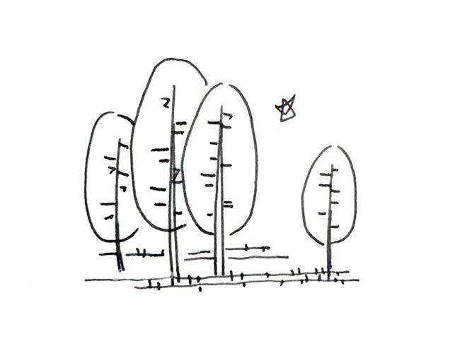 超有意境的风景简笔画5