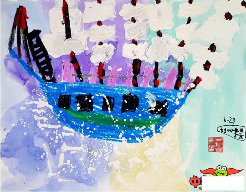 少儿画画大全简单漂亮,帆船