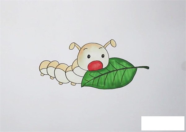 蚕宝宝简笔画