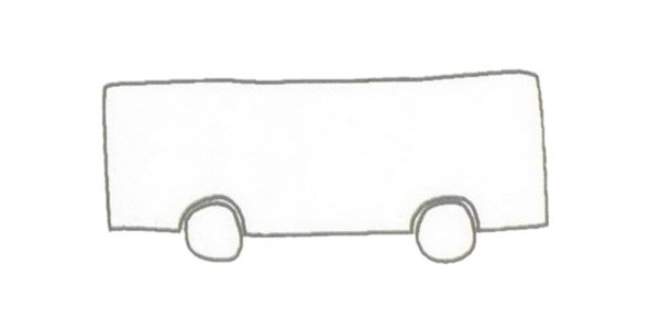 公共汽车简笔画图片