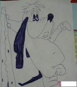 卡通动物简笔画图片，狗先生简笔画