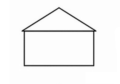 漂亮的小房子简笔画