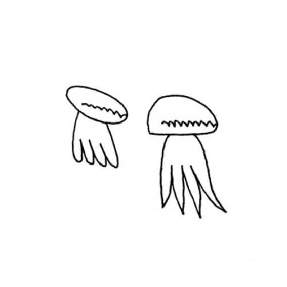 水母的简单画法