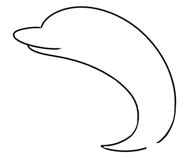 海豚简笔画