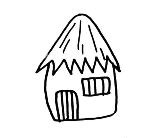 创意小房子简笔画1