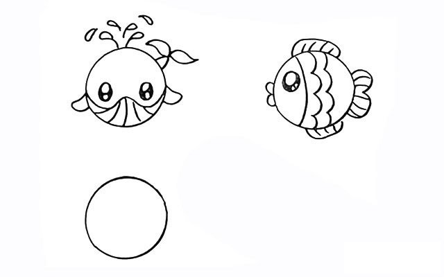 海洋动物简笔画