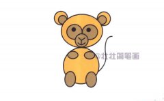 猴子简笔画画法_怎么画猴子的简笔画