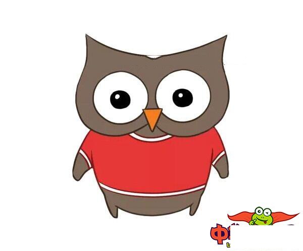 猫头鹰怎么画才好看,猫头鹰简笔画带颜色