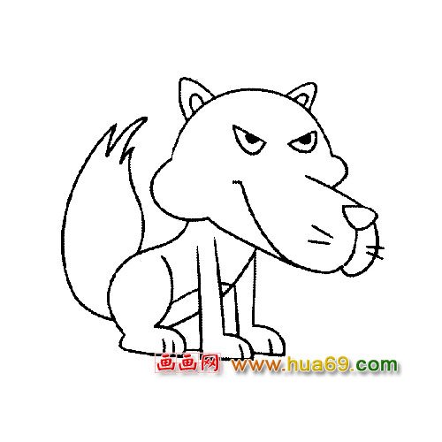 大灰狼│动物简笔画2