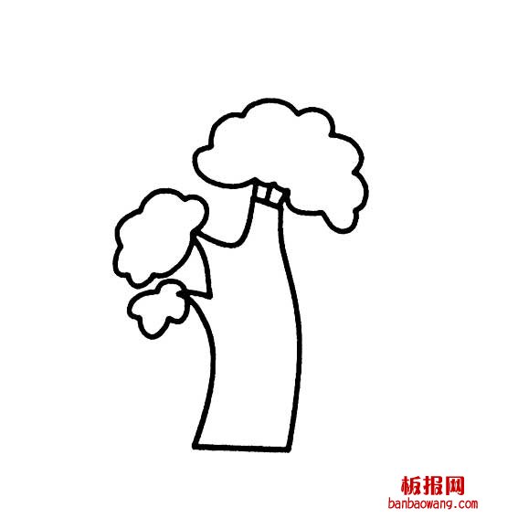 大树的简单画法一棵大树