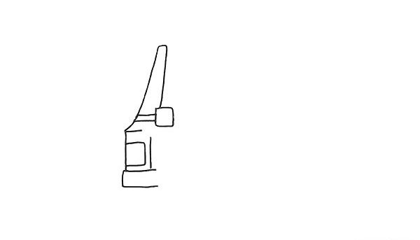 卡通洒水车简笔画