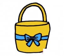 女生手提包的画法步骤图涂色 女士包包简笔画图