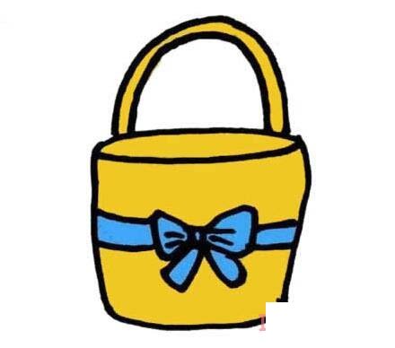 女生手提包的画法步骤图涂色 女士包包简笔画图片