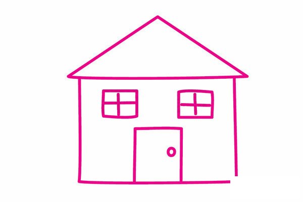 房子简笔画图片