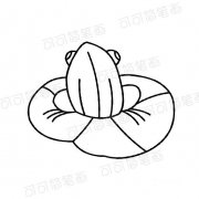 蹲在荷叶上的青蛙怎样画