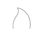 郁金香简笔画图片步骤一