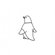 企鹅的侧面画法