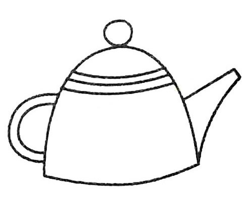 水壶简笔画大全及画法步骤