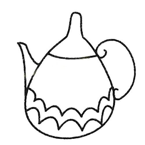 水壶简笔画大全及画法步骤