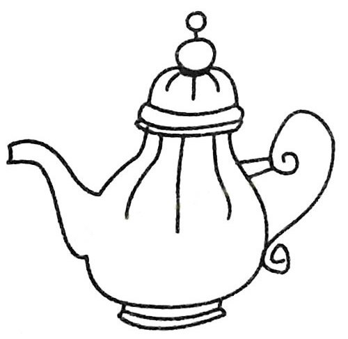 水壶简笔画大全及画法步骤