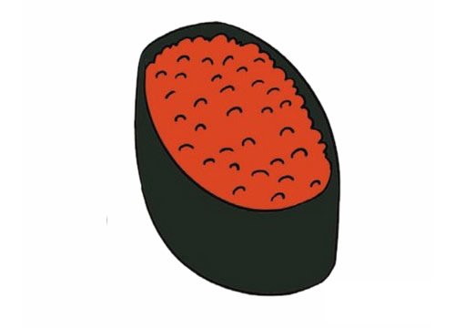 寿司简笔画图片