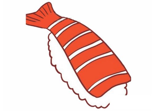 寿司简笔画图片