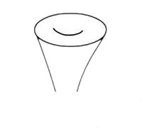 牵牛花简笔画图片步骤二