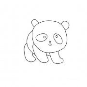 非常简单的大熊猫画法