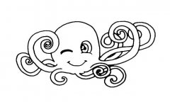 可爱小章鱼动物简笔画步骤图片大全