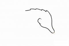 穿山甲简笔画步骤图解教程