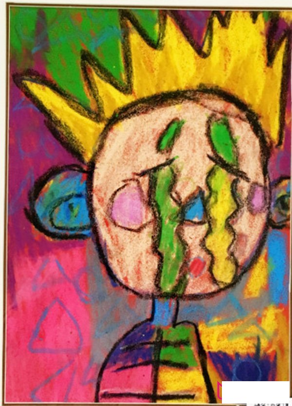 哭泣的小孩,小学生儿童画图片