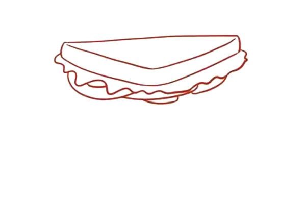 三明治简笔画