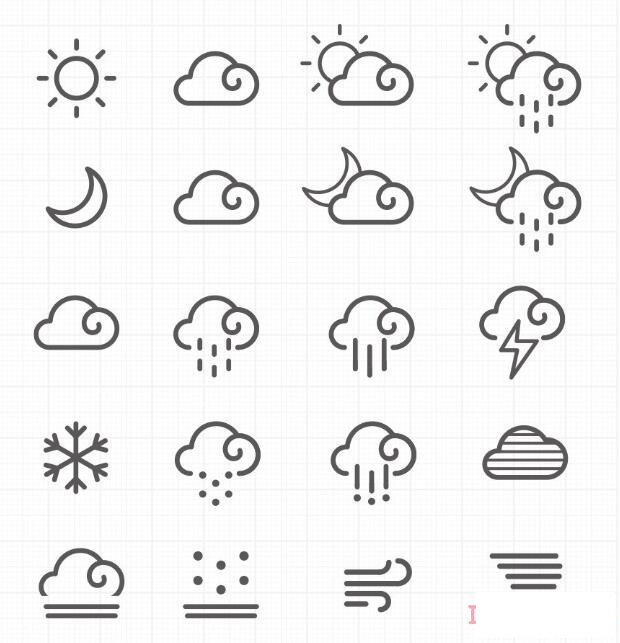 天气预报图标简笔画怎么画简单易学