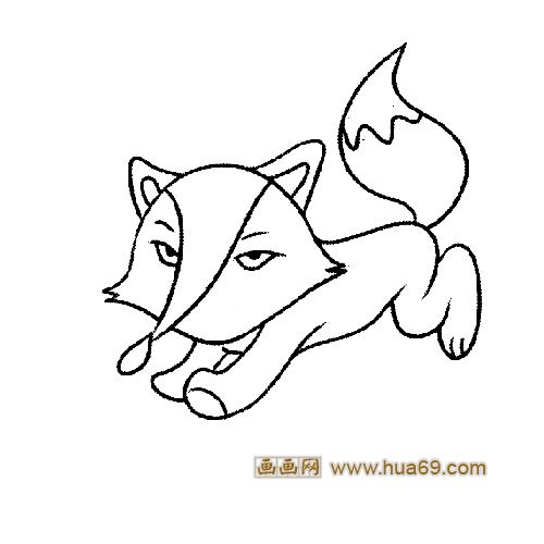 奔跑的小狐狸│动物简笔画