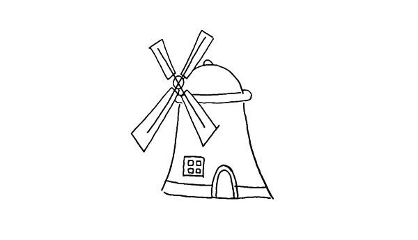 大风车简笔画