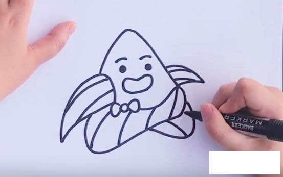 卡通粽子简笔画图片