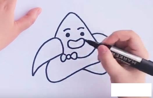 卡通粽子简笔画图片