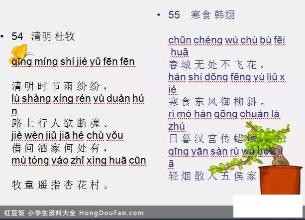 教育部最新：小学必背古诗80首（带拼音），假期早掌握学的轻松！