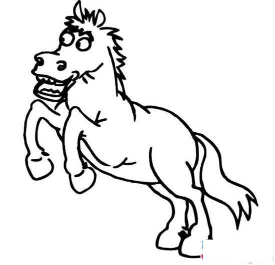 卡通简笔画图片:马