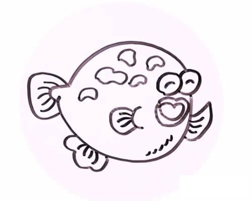 河豚鱼简笔画