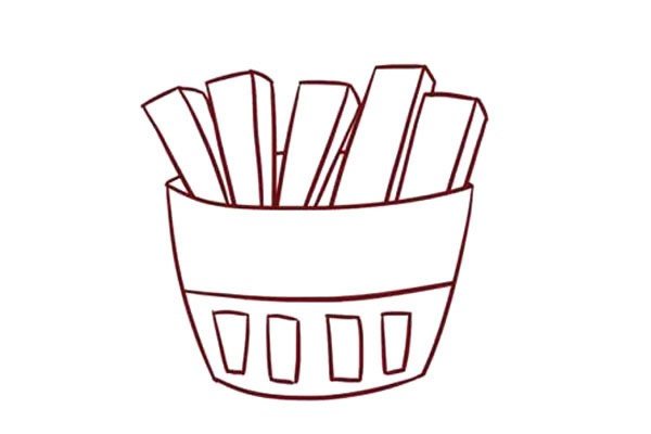薯条简笔画