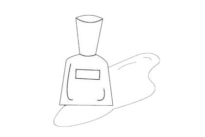 指甲油简笔画图片