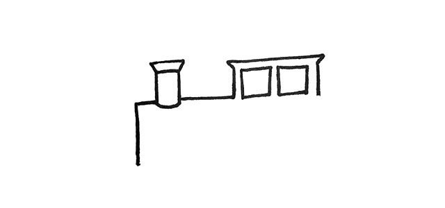 扫地车简笔画步骤图片